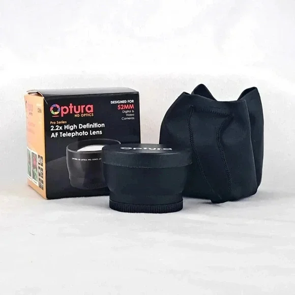 Optura HD 52mm 2.2x Telephoto Lens NEW in Box - Picture 6 of 6